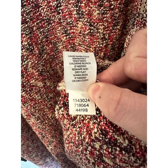 J. Jill Open Front Knit Textured Colorful Women’s Cardigan Size S - Picture 8 of 9